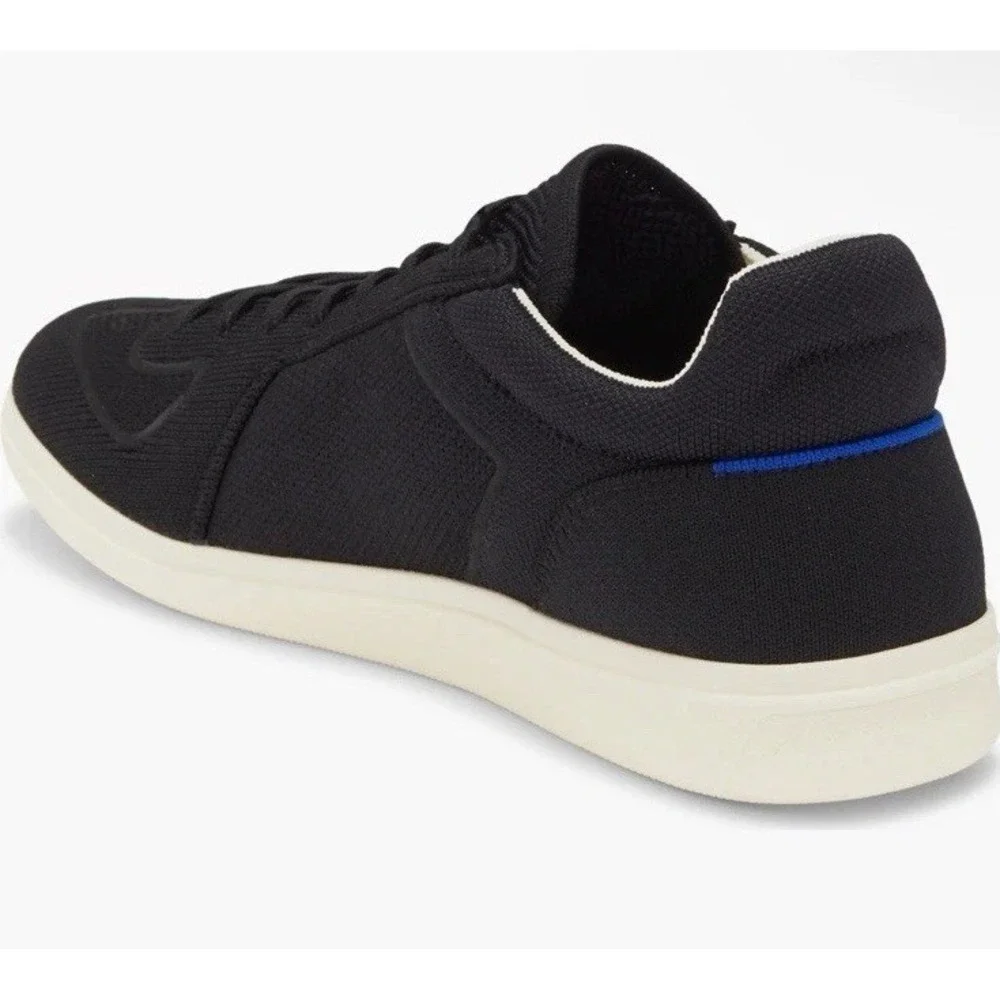 Rothy's Men Sz 12 Black RS01 Lace Up Sneakers Washable Knit $179 Casual Shoe